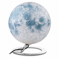 Glob Luna iluminat, 30 cm, detalii topografice, National Geographic