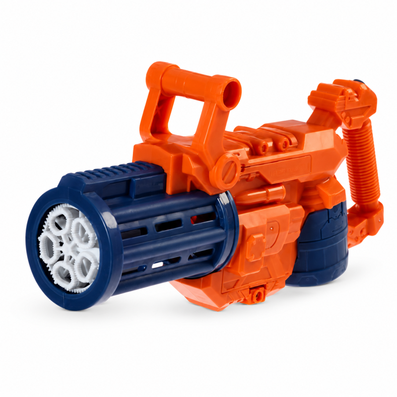 Pistol electric pentru baloane de sapun, rezervor solutie inclusa, muzica, lumini, 23.5 x 5.5 x 14 cm
