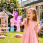 Pistol electric Bubble Gun Unicorn roz, cu sunete si efecte luminoase Pistol electric Bubble Gun Unicorn roz, cu sunete si efecte luminoase