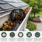 Parafrunzar pentru jgheab 90-125 mm, set 4 bucati, protectie impotriva frunzelor si mizeriei, montaj rapid si eficient Parafrunzar pentru jgheab 90-125 mm, set 4 bucati, protectie impotriva frunzelor si mizeriei, montaj rapid si eficient