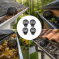 Parafrunzar pentru jgheab 90-125 mm, set 4 bucati, protectie impotriva frunzelor si mizeriei, montaj rapid si eficient Parafrunzar pentru jgheab 90-125 mm, set 4 bucati, protectie impotriva frunzelor si mizeriei, montaj rapid si eficient