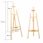 Sevalet pictura, pliabil, inaltime ajustabila, 175 x 50 cm, lemn Sevalet pictura, pliabil, inaltime ajustabila, 175 x 50 cm, lemn