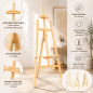 Sevalet pictura, pliabil, inaltime ajustabila, 175 x 50 cm, lemn Sevalet pictura, pliabil, inaltime ajustabila, 175 x 50 cm, lemn