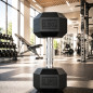 Gantera hexagonala fitness 5 kg, maner ergonomic, pentru exercitii full body
