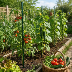 Arac pentru plante si legume, lungime 120 cm, diametru 11 mm, sustinere eficienta pentru crestere verticala