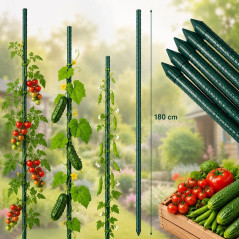 Araci gradina - suport vertical 180 cm, diametru 11 mm, set 25 bucati