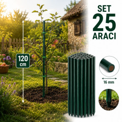 Araci de gradina - Suport pentru plante 120 cm, diametru 16 mm, set 25 bucati