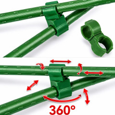 Conectori rotativi 11 mm - pentru araci, set 10 bucati