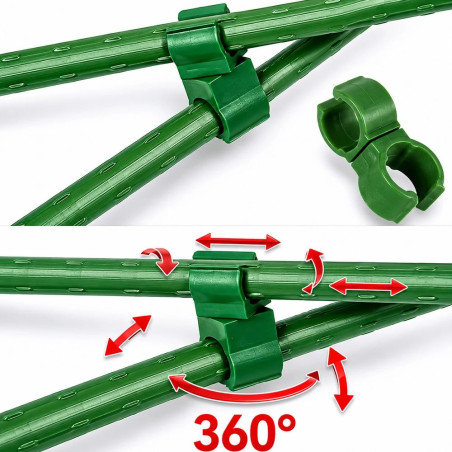 Conectori rotativi 11 mm - pentru araci, set 10 bucati