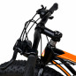 Bicicleta Fat Bike 26 inch, 21 viteze Shimano, frane pe disc, anvelope 4 inch, portocaliu/negru Bicicleta Fat Bike 26 inch, 21 viteze Shimano, frane pe disc, anvelope 4 inch, portocaliu/negru