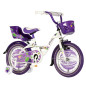 Bicicleta pentru copii, 16 inch, roti ajutatoare, scaun papusi, cos frontal, manere cauciucate, mov BLACKBERRY RESIGILAT Bicicleta pentru copii, 16 inch, roti ajutatoare, scaun papusi, cos frontal, manere cauciucate, mov BLACKBERRY RESIGILAT