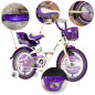 Bicicleta pentru copii, 16 inch, roti ajutatoare, scaun papusi, cos frontal, manere cauciucate, mov BLACKBERRY RESIGILAT Bicicleta pentru copii, 16 inch, roti ajutatoare, scaun papusi, cos frontal, manere cauciucate, mov BLACKBERRY RESIGILAT