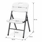 Scaun pliabil pentru gradina, camping, catering, cadru metalic, 120 kg Scaun pliabil pentru gradina, camping, catering, cadru metalic, 120 kg