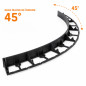 Separator gazon inaltime 4.5 cm, lungime 100 cm, 6 gauri prindere, negru Separator gazon inaltime 4.5 cm, lungime 100 cm, 6 gauri prindere, negru