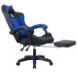 Scaun gaming, ergonomic, inaltime reglabila 122-130 cm, suport retractabil picioare, albastru, negru Scaun gaming, ergonomic, inaltime reglabila 122-130 cm, suport retractabil picioare, albastru, negru