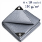 Prelata ranforsata pentru exterior, 6x10 m, cu fixare metalica, 110 g/mp Prelata ranforsata pentru exterior, 6x10 m, cu fixare metalica, 110 g/mp