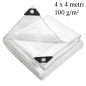 Prelata Transparenta pentru Piscina Supraterana 4x4 m, Armata, 100 g/mp