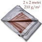 Prelata de protectie 2x2 m, 210 g/mp, rezistenta la apa, inghet si soare Prelata de protectie 2x2 m, 210 g/mp, rezistenta la apa, inghet si soare
