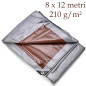 Prelata ranforsata PE, 8x12 m, 210 g/mp, protectie ploaie, zapada, UV, inghet Prelata ranforsata PE, 8x12 m, 210 g/mp, protectie ploaie, zapada, UV, inghet