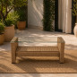 Set mobilier gradina Santorini, 4 piese, fotolii, canapea, masuta de cafea, poliratan bej Set mobilier gradina Santorini, 4 piese, fotolii, canapea, masuta de cafea, poliratan bej
