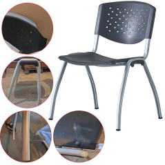Scaun terasa, bucatarie, spatar si sezut PP, model perforat, inaltime 82 cm, RESIGILAT