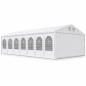 Cort evenimente 6x14x3.7 m, PVC ignifugat, cadru otel galvanizat, 84 mp, alb Cort evenimente 6x14x3.7 m, PVC ignifugat, cadru otel galvanizat, 84 mp, alb