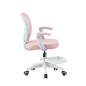 Scaun ergonomic de birou pentru copii si adolescenti, mesh roz, reglabil pe inaltime 78-90 cm, suport picioare Scaun ergonomic de birou pentru copii si adolescenti, mesh roz, reglabil pe inaltime 78-90 cm, suport picioare