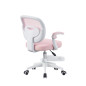 Scaun ergonomic de birou pentru copii si adolescenti, mesh roz, reglabil pe inaltime 78-90 cm, suport picioare Scaun ergonomic de birou pentru copii si adolescenti, mesh roz, reglabil pe inaltime 78-90 cm, suport picioare