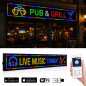 Reclama luminoasa LED SMD RGB 100x20 cm, text, imagini, animatii, USB si WiFi, RESIGILAT Reclama luminoasa LED SMD RGB 100x20 cm, text, imagini, animatii, USB si WiFi, RESIGILAT