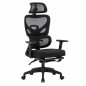 Scaun ergonomic premium pentru birou, tetiera reglabila, suport lombar reglabil, suport picioare Scaun ergonomic premium pentru birou, tetiera reglabila, suport lombar reglabil, suport picioare