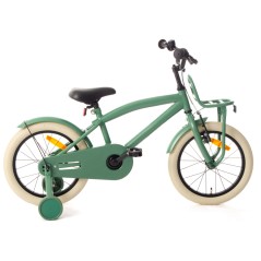 Bicicleta pentru copii, reglabila pe inaltime, roti 16 inch, V-brake, cadru otel, roti ajutatoare, RESIGILATA