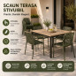 Scaun de gradina stivuibil cu brate, pentru terasa si balcon, 54x58.5x80.5 cm Scaun de gradina stivuibil cu brate, pentru terasa si balcon, 54x58.5x80.5 cm
