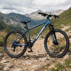 Bicicleta Mountain Bike aluminiu, 27.5 inch, schimbator 27 viteze, frane hidraulice, Genio