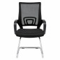 Scaun de birou cu suport lombar, design modern, inaltime 92 cm, maxim 120 kg, negru Scaun de birou cu suport lombar, design modern, inaltime 92 cm, maxim 120 kg, negru
