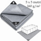 Prelata Protectie Piscina 5x5 m, Material PE 160 g/mp, Impermeabila Prelata Protectie Piscina 5x5 m, Material PE 160 g/mp, Impermeabila