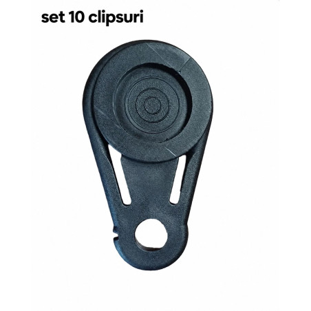 Clipsuri de fixare cu inel pentru prelate, plase si folii, reutilizabil, set 10 bucati