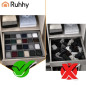 Set 4 organizatoare pentru lenjerie si accesorii, 45 compartimente, pliabile, gri Set 4 organizatoare pentru lenjerie si accesorii, 45 compartimente, pliabile, gri