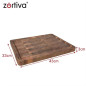 Tocator din lemn masiv de salcam, 43 x 33 x 3 cm, cu canal pentru sucuri si manere, pentru taiere si servire Tocator din lemn masiv de salcam, 43 x 33 x 3 cm, cu canal pentru sucuri si manere, pentru taiere si servire