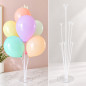 Stand aranjament 7 baloane, inaltime 70 cm, transparent Stand aranjament 7 baloane, inaltime 70 cm, transparent