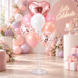 Stand aranjament 7 baloane, inaltime 70 cm, transparent Stand aranjament 7 baloane, inaltime 70 cm, transparent