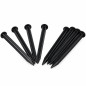 Pin pentru fixare separator gazon, lungime 20 cm, plastic, negru
