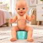 Papusa interactiva, 45 cm, ochi mobili, face pipi, plans cu lacrimi, accesorii incluse, hainute multicolore