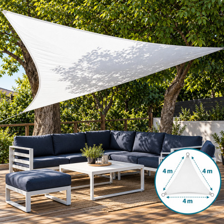 Copertina parasolar, protectie UV, multifunctionala, impermeabila, HDPE densitate 180g/mp, 4x4x4 m