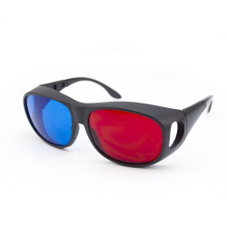 Ochelari 3D model AVIATOR red cyan cu protectie laterala