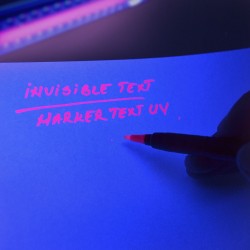 Marker permanent cu cerneala rosie invizibila