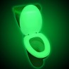 Capac de WC fosforescent, lumineaza verde in intuneric, soft close