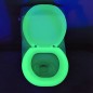 Capac de WC fosforescent, lumineaza verde in intuneric, soft close