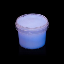 Vopsea glow in the dark fosforescenta, luminescenta, transparenta care lumineaza albastru