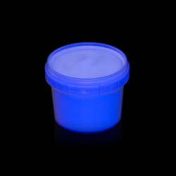 Vopsea invizibila fluorescenta reactiva UV, transparenta albastra