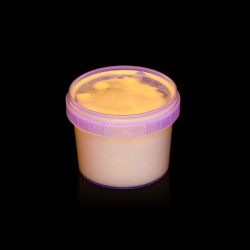 Vopsea invizibila fluorescenta reactiva UV, transparenta galbena